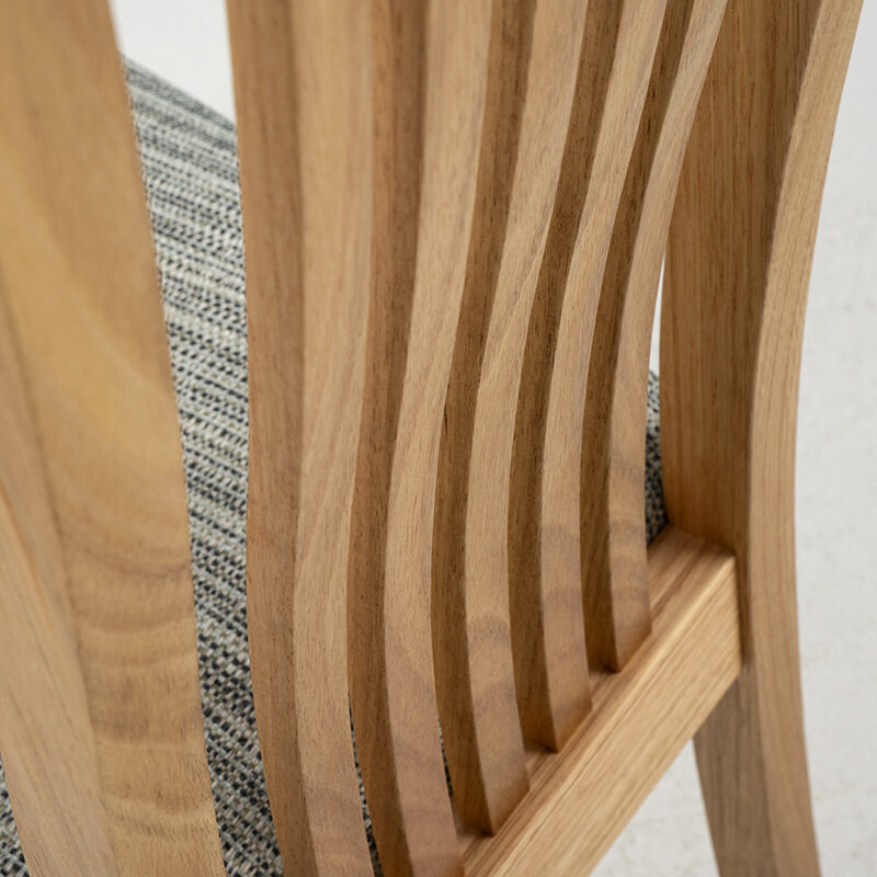 Reeves Slat Back dining chair - back support detail