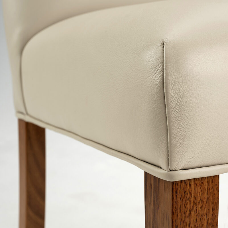 Leone High Back dining chairs - seat detail