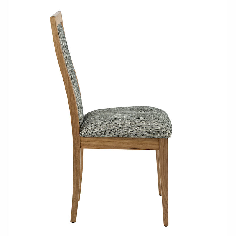 Reeves Upholstered Back dining chair - side view