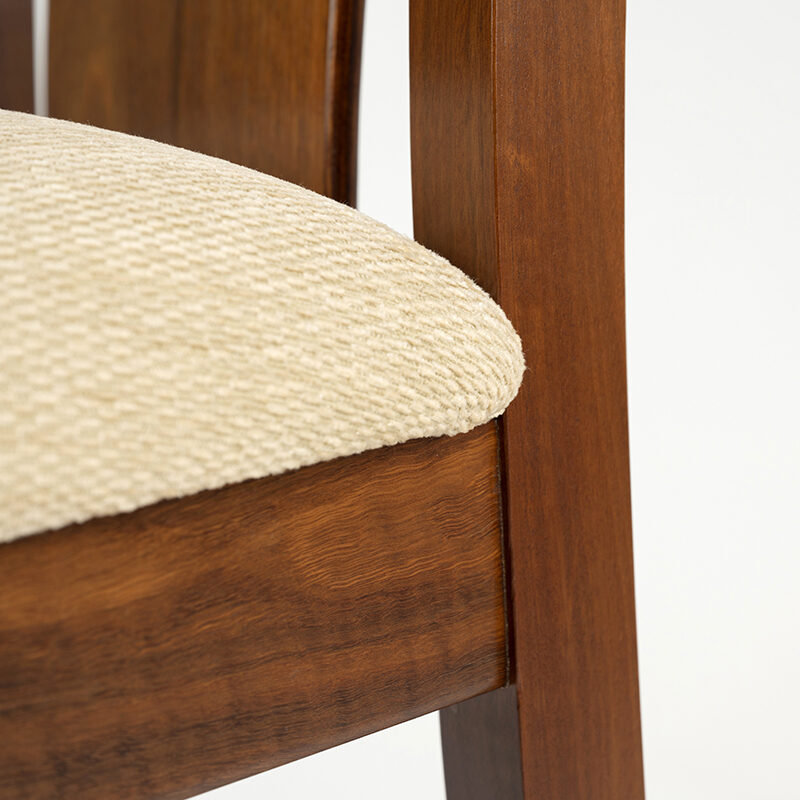Reeves Timber Back dining chairs - seat detail