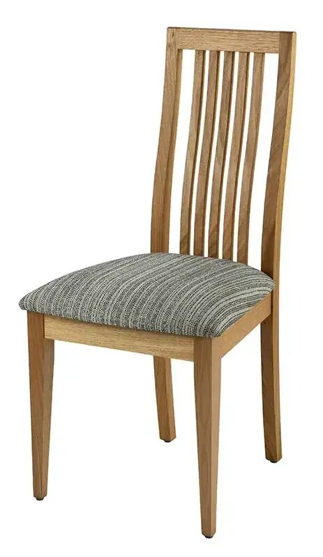 reeves slat back dining chair timber with upholstered seat