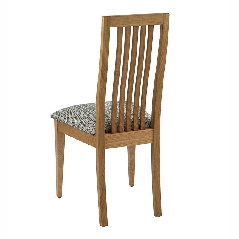 Reeves Slat Back dining chair - back support quarter view