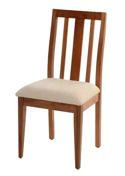 solo timber dining chair with upholstered seat