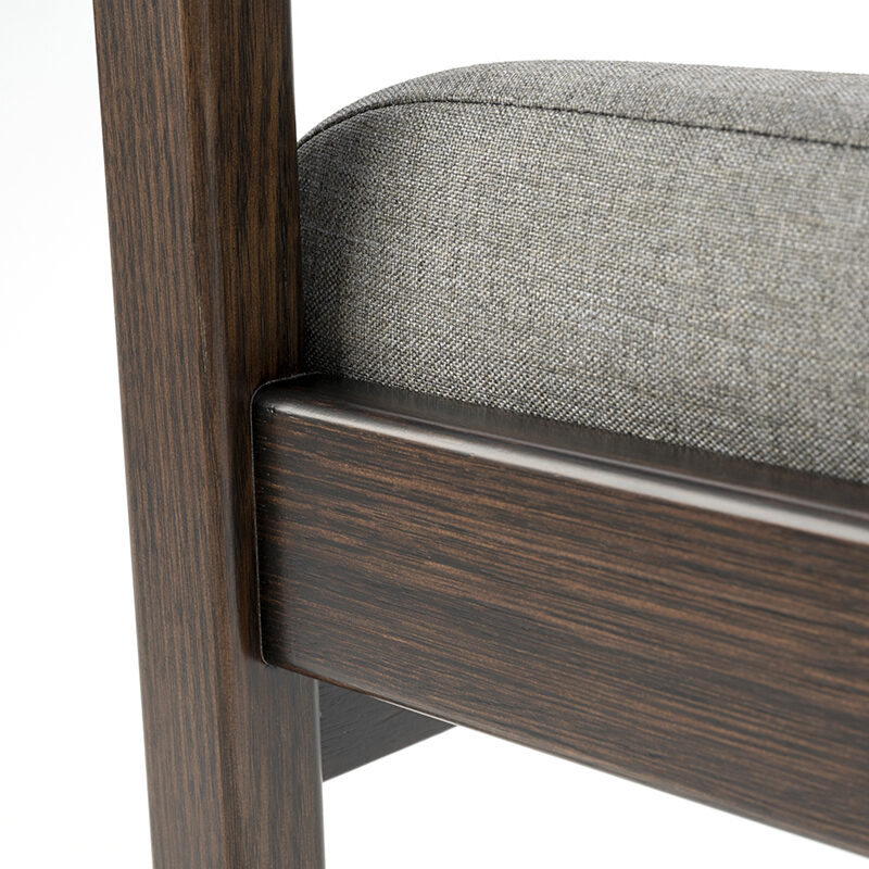 Pulteney office chair - seat joint detail
