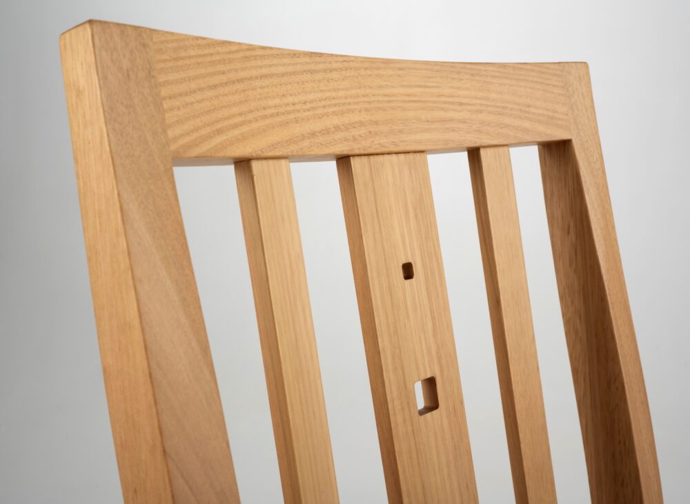 Allegro dining chair - top detail