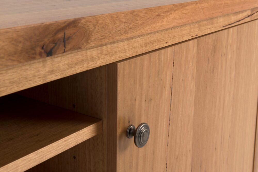 Entertainment cabinet with Flat panel door detail made in Adelaide