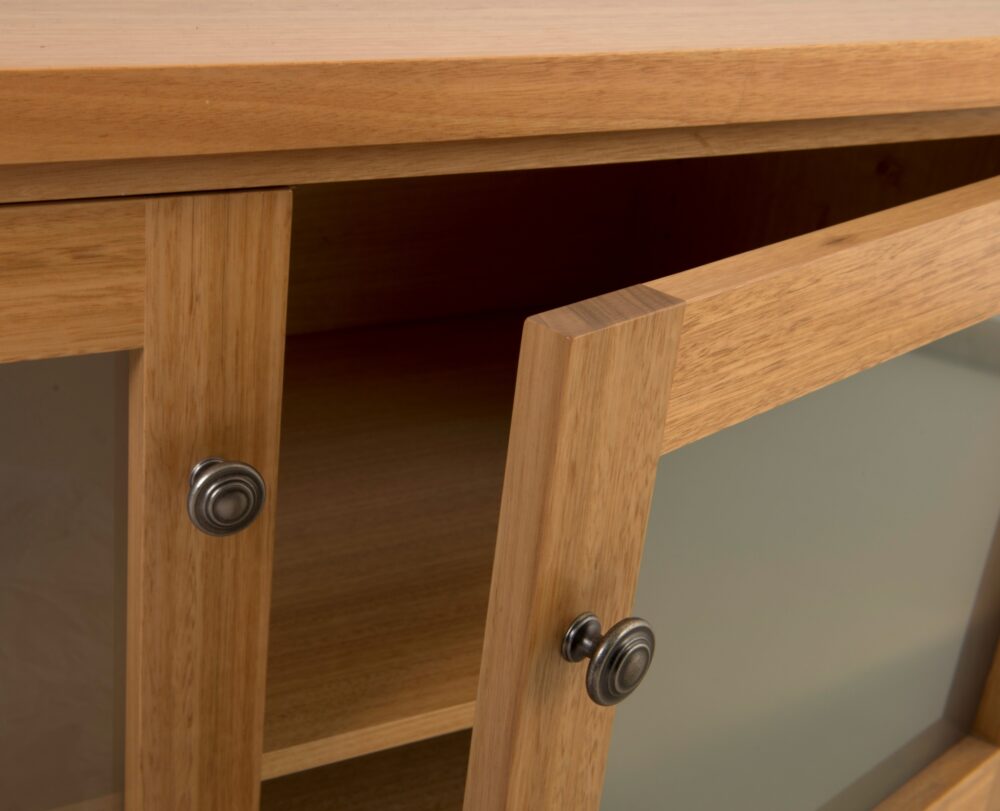 Entertainment cabinet doors available in a selection of Glass or timber.