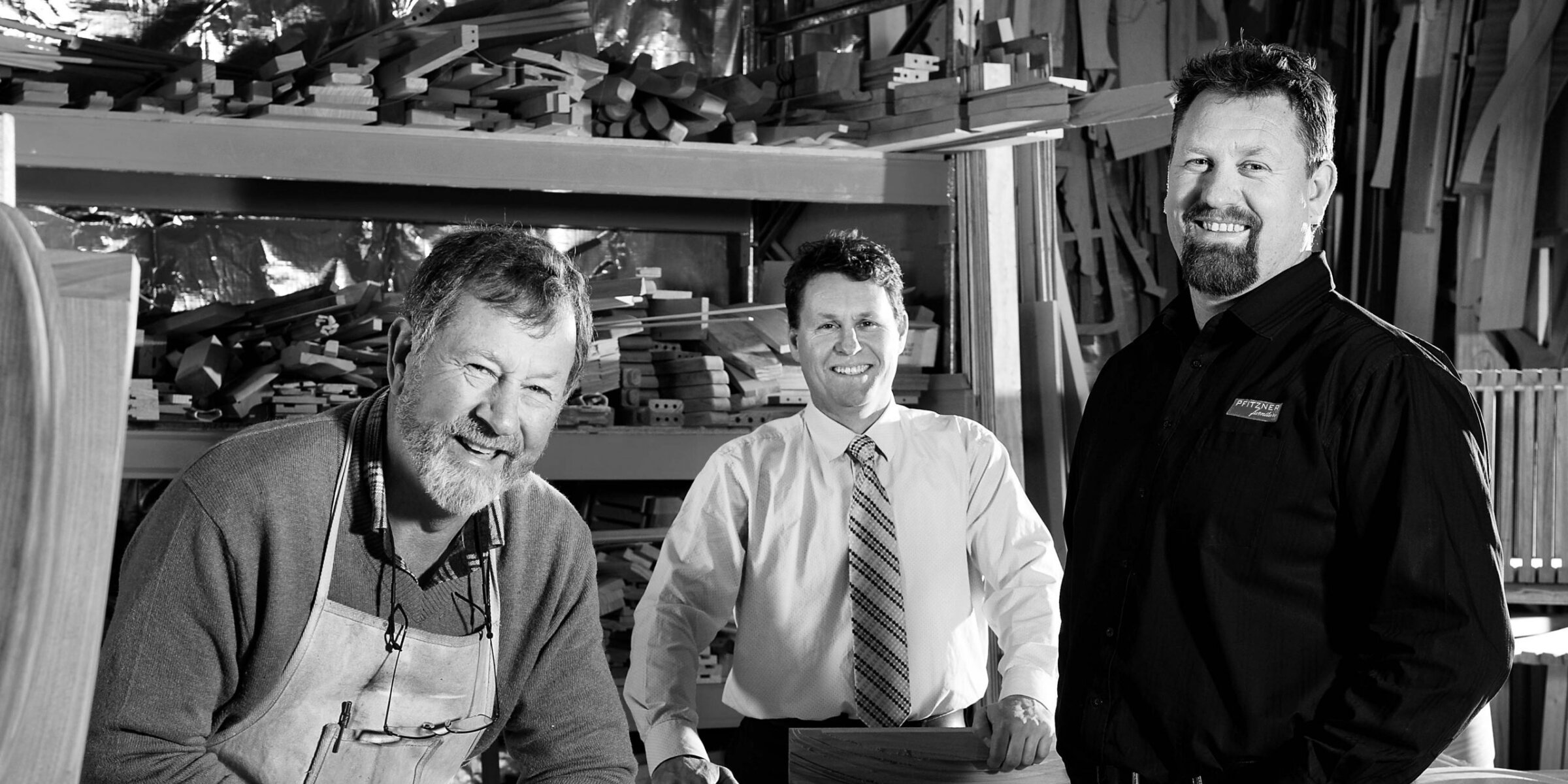 John, Andrew and David Pfitzner - family-owned furniture stores Adelaide