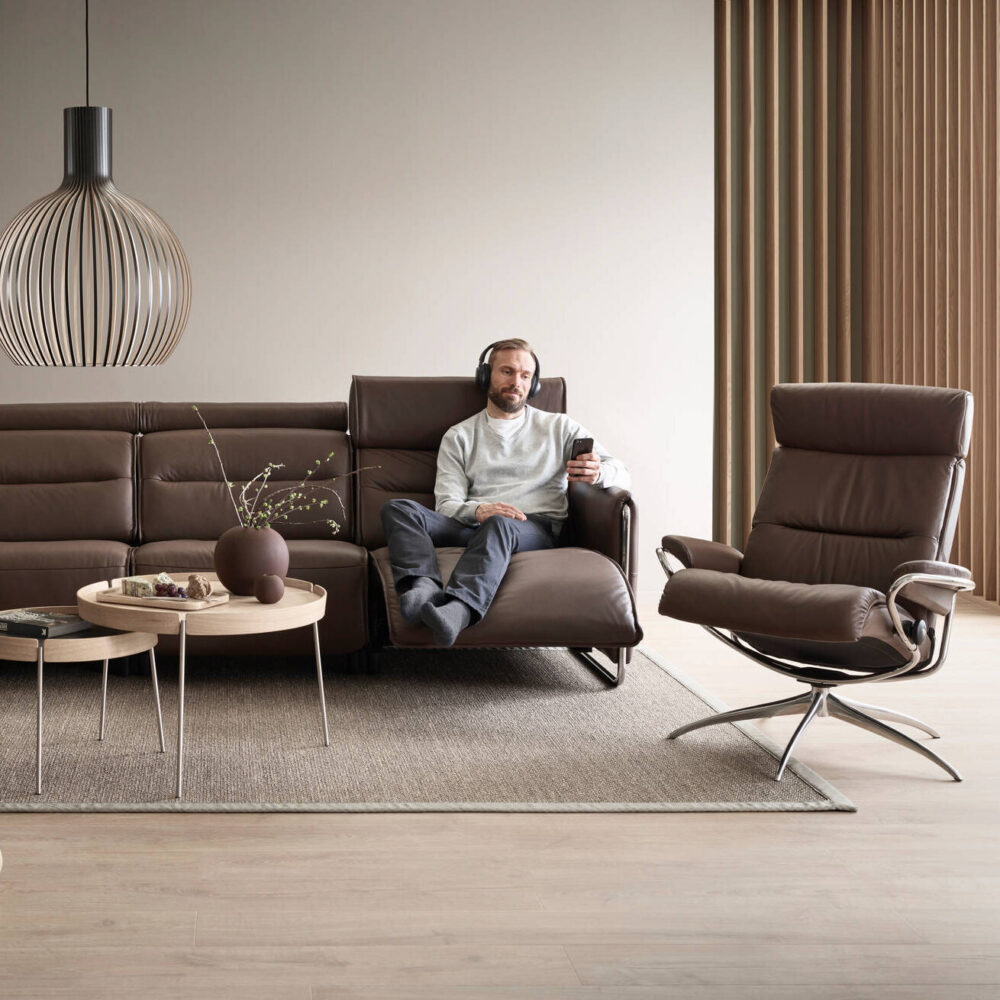 Stressless Emily Lounge Brown Leather