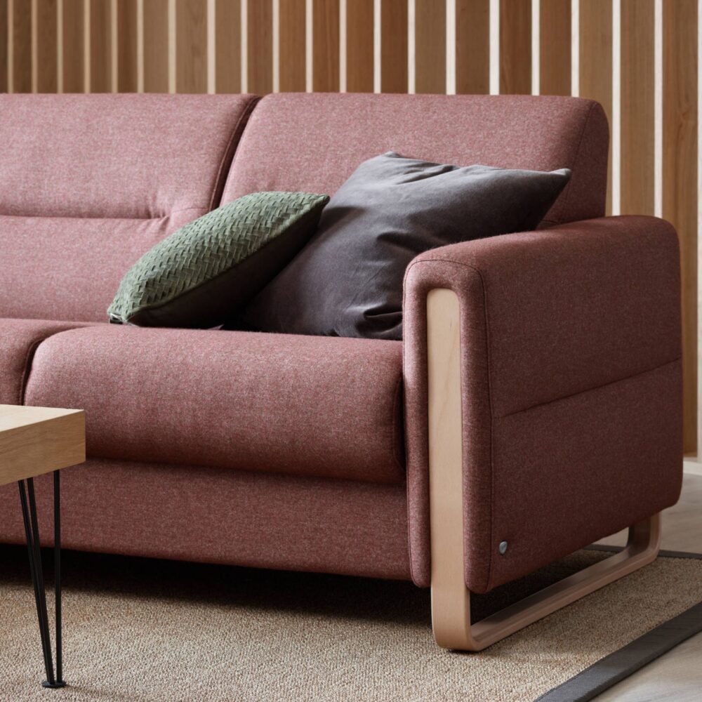 Stressless Fiona Sofa - wood detail arms
