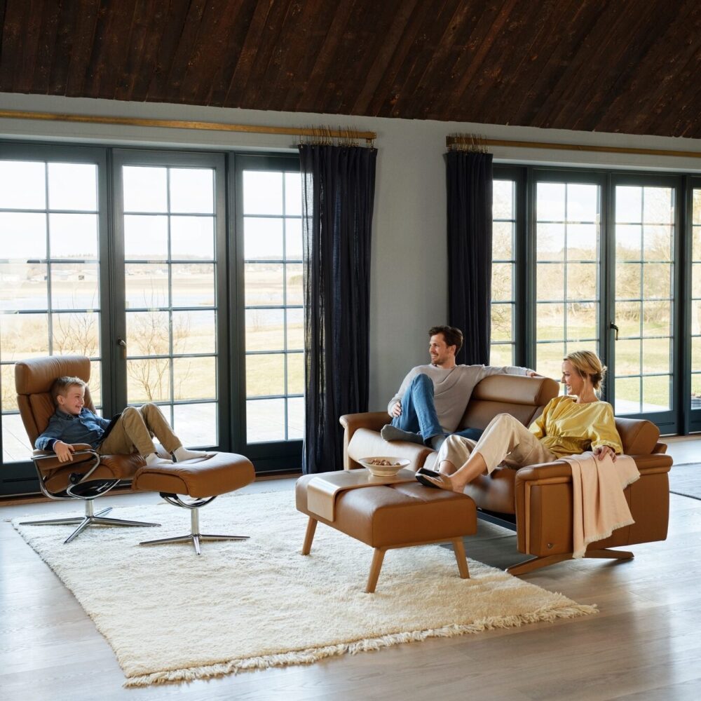 Stella sofa lounge and ottoman with balance adapt for ultimate comfort & relaxation