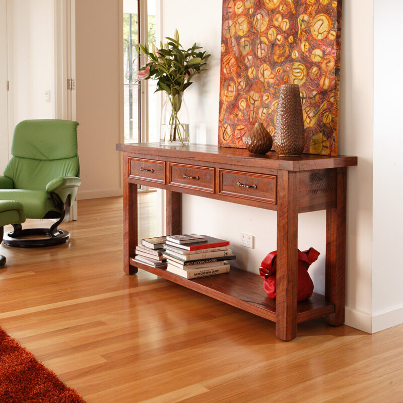 console tables adelaide Barossa console table with 3 drawers and shelf