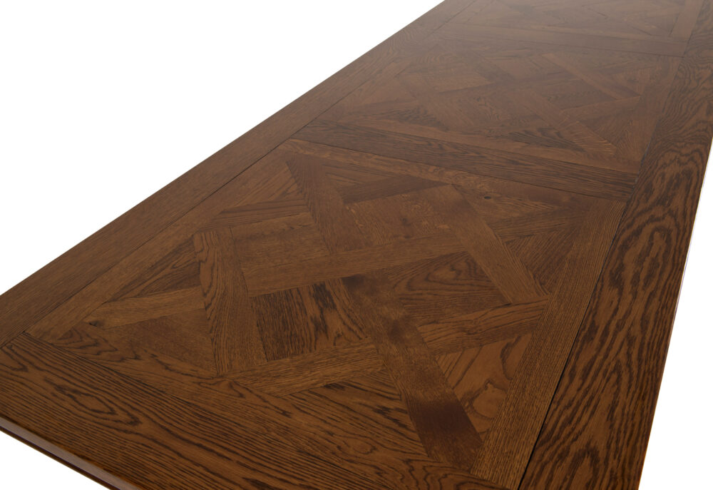 Provence dining table Adelaide - parquetry table top