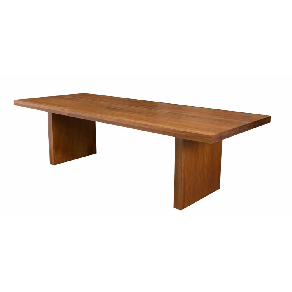 McLaren dining tables Adelaide - solid timber blackwood side view