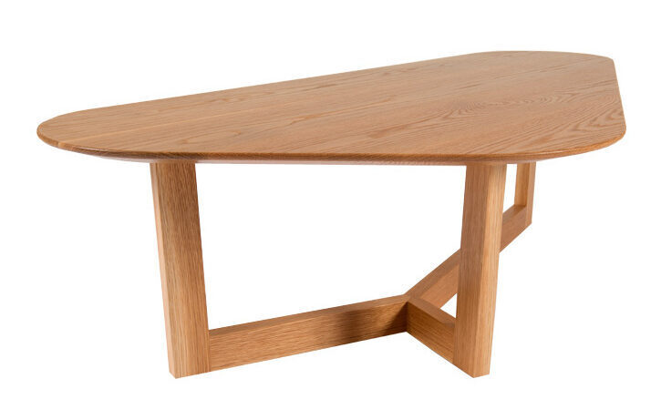 Pick round wooden coffee table adelaide - side view