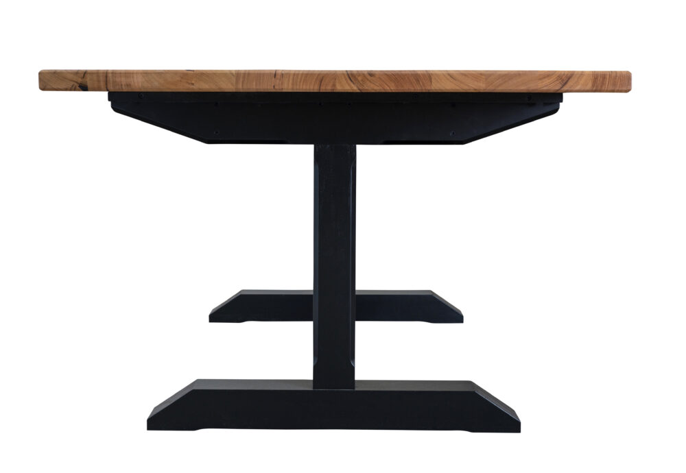 Beltana Hahn refectory dining table - 42mm wooden top and timber leg base