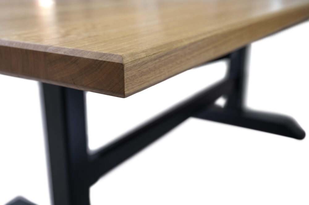 Solid timber top 42mm thick eucalypt  timber handcrafted in Adelaide
