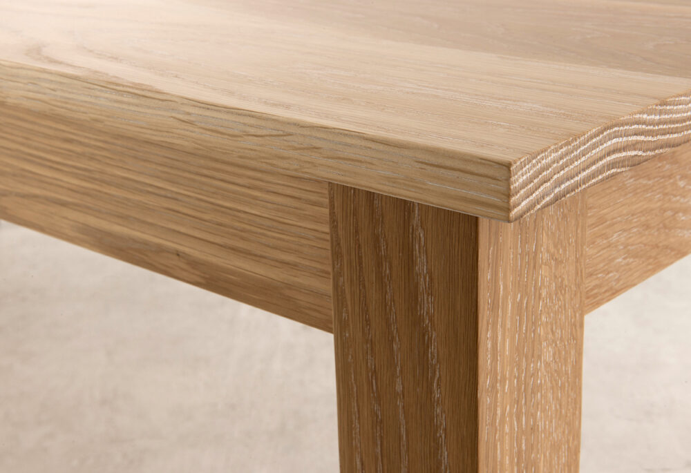 beltana dining table Adelaide - American oak detail