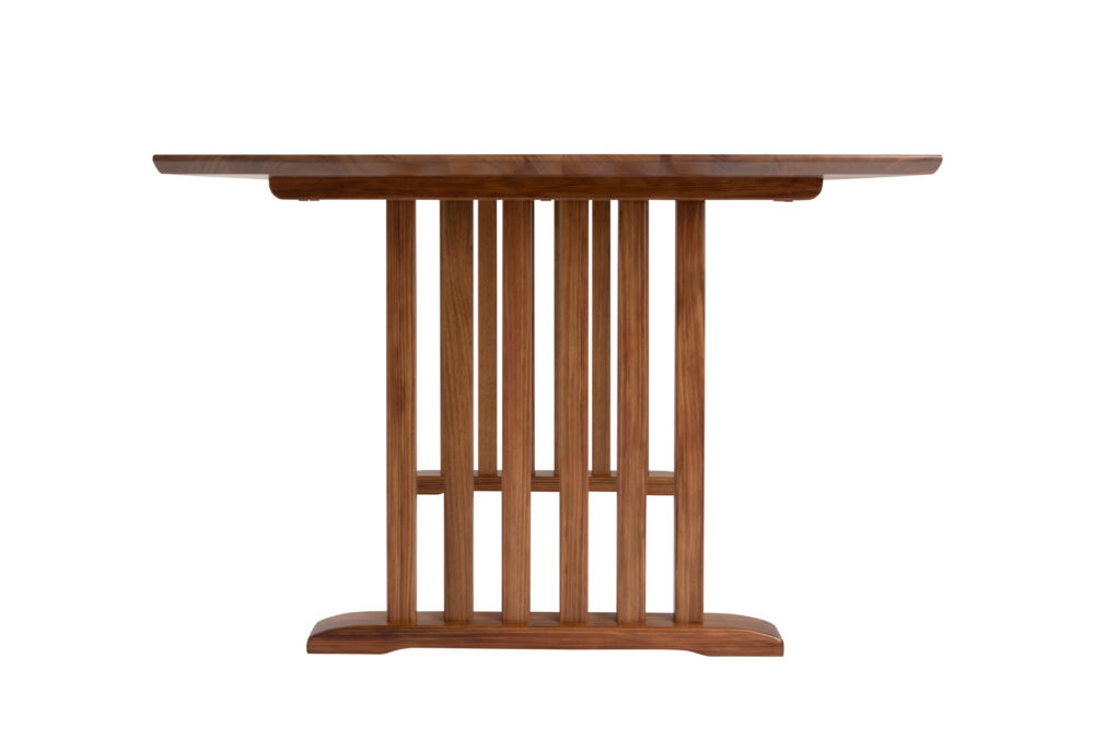 Chess wooden dining tables adelaide - end view