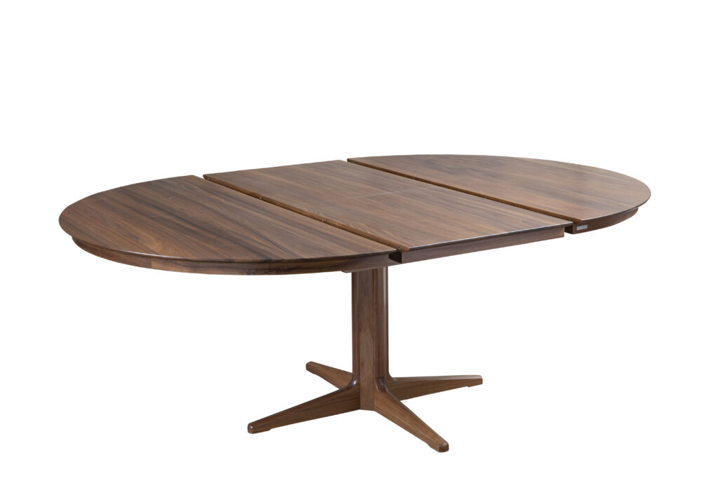 Dan circular wooden dining table adelaide - extended