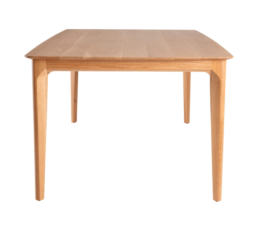 Dan Dining Table End View - perspective