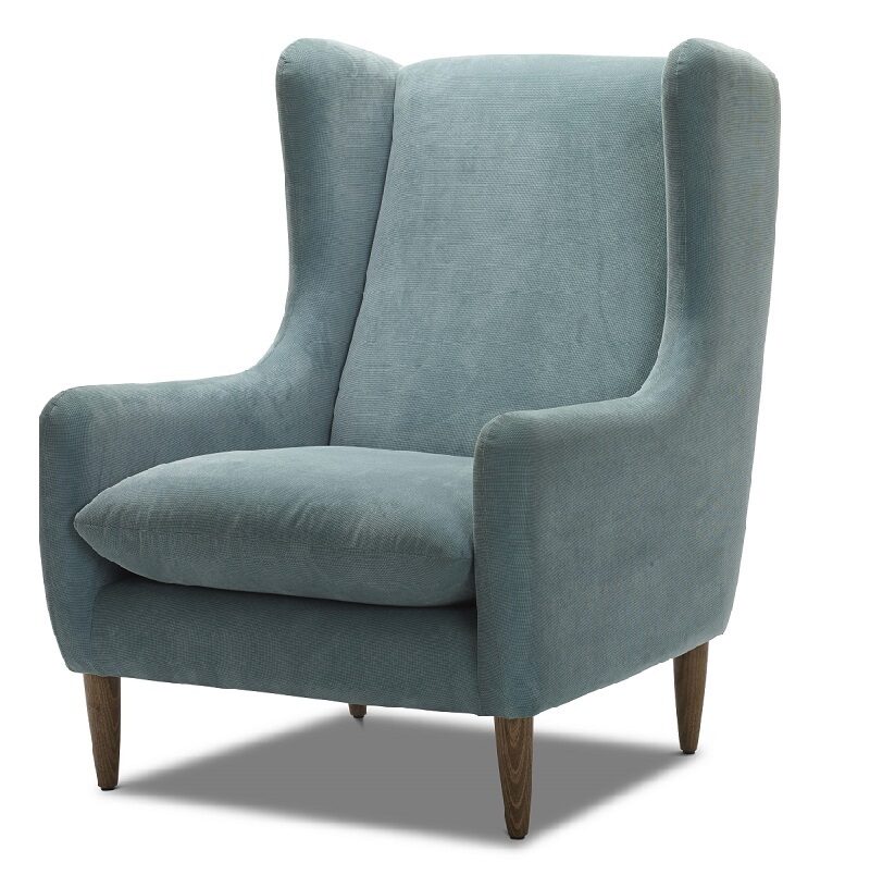 Heaton armchair - fabric couches - side view