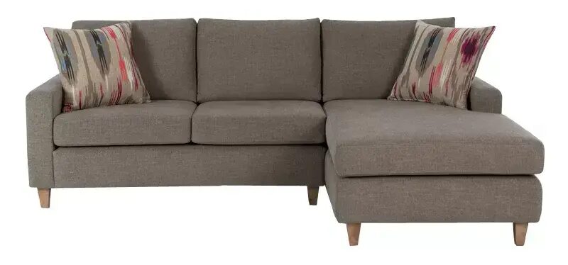 mclaren modular sofa grey fabric with chase